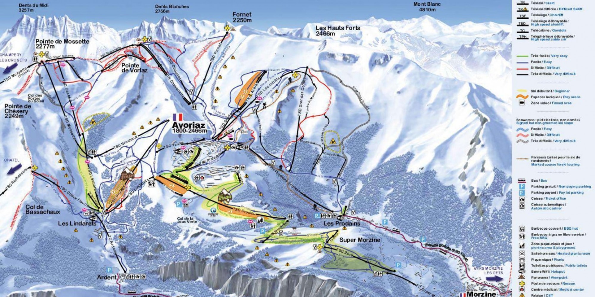 Avoriaz Resort And Piste Maps